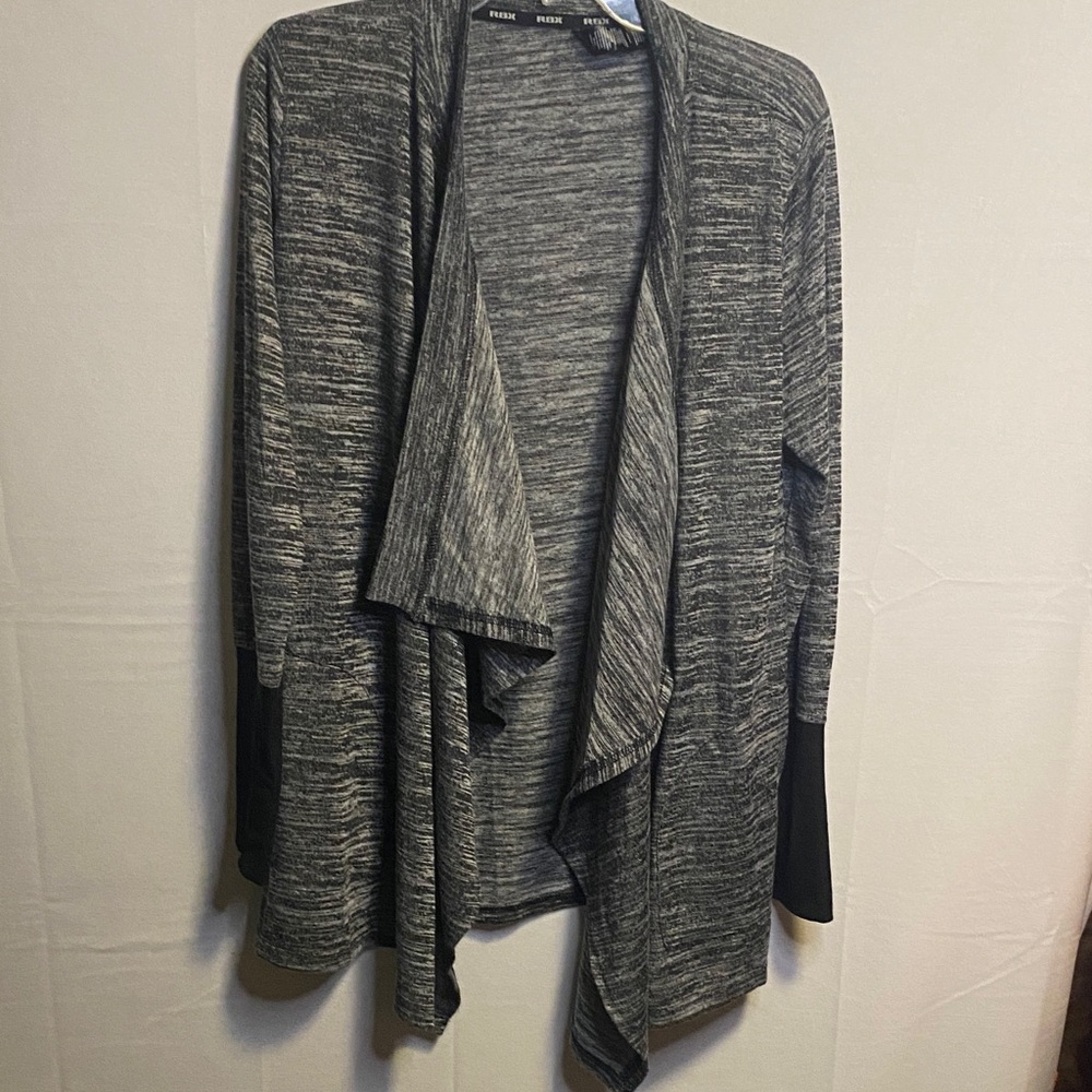 RBX Charcoal Open Front Cardigan